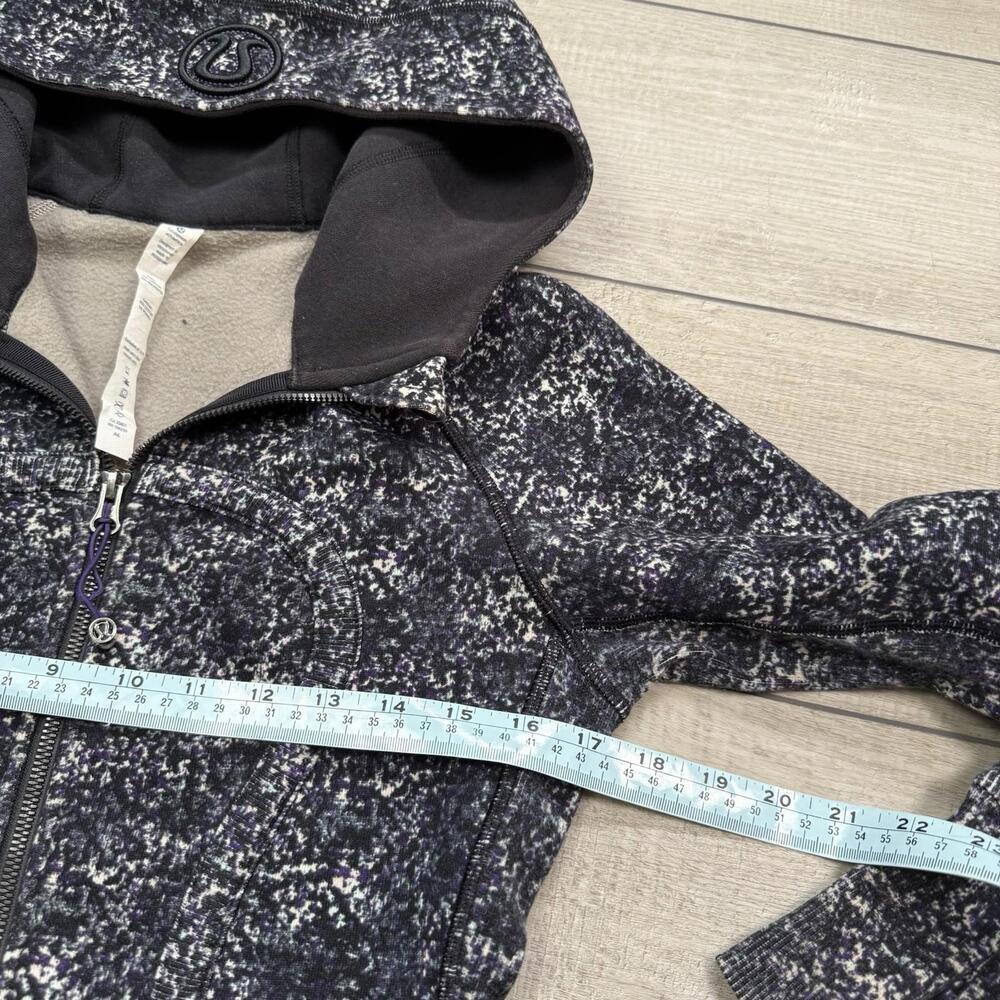 Lululemon Scuba Hoodie Full Zip Floral Print Size 4 Multicolor Rose Fleece Relax - Picture 5 of 8